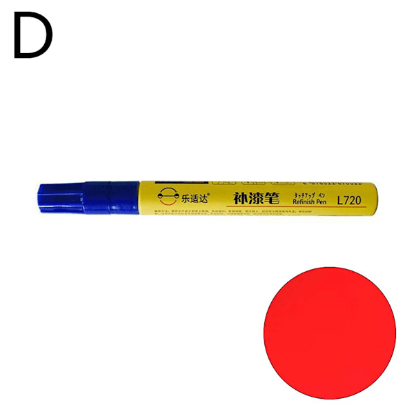 Bil Lackstift Repor Reparation Markör Auto Fyllnadsborttagare V Red One size