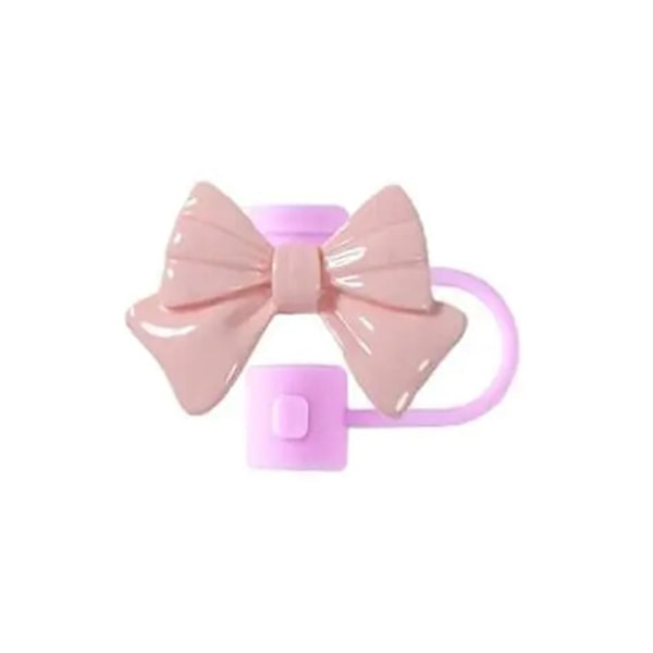 Silikon Sugrörsskydd Återanvändbara Rosett Sugrörsskydd Tätningspluggar F2 Skydd V2T9 Nude Pink 1pcs