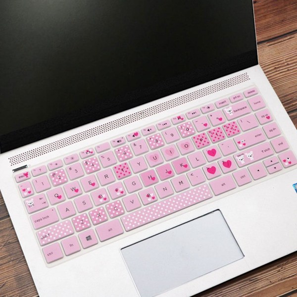 Regnbågs tangentbordsfodral hudskydd för Hp Pavilion Strea pinky bear One-size