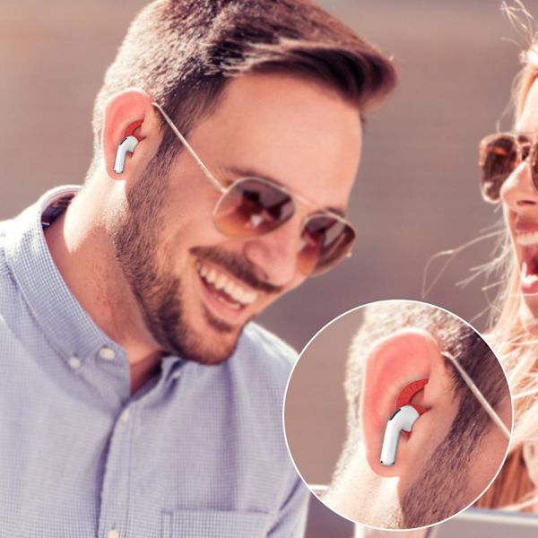 5 Par Öronkrokar Mjukt Gummi Öronproppshållare Skydd För airpods 4 Tillbehör 2024
