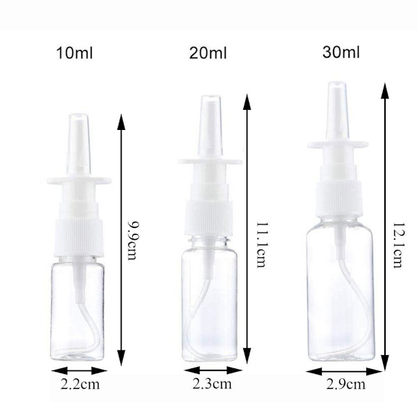 Tomma nässprayflaskor Pumpsprayer Mist nässprayflaska Re TransparentC 30ml