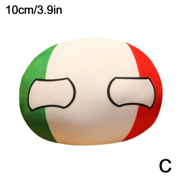 10 cm Polandball plyschdockor, Countryball Ussr Usa Country Ball S C one-size
