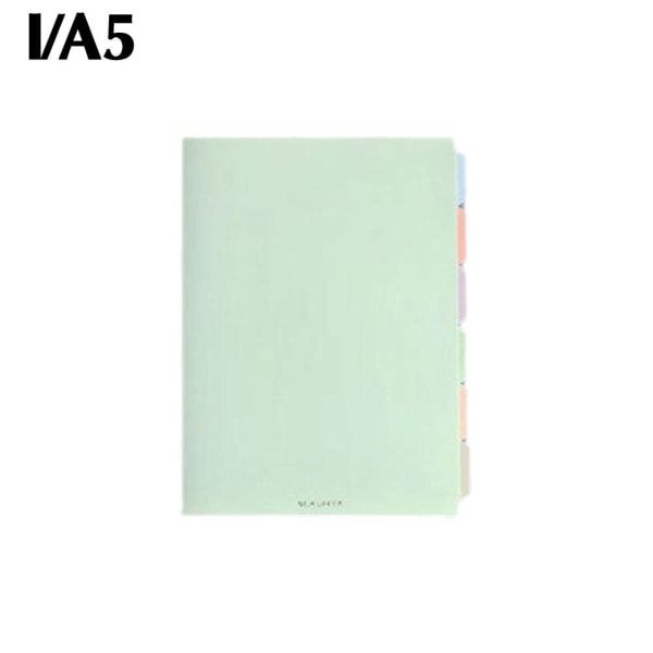 Lösbladspärm Record Notebook Inner Sektion Etikett Papper Plas green A5