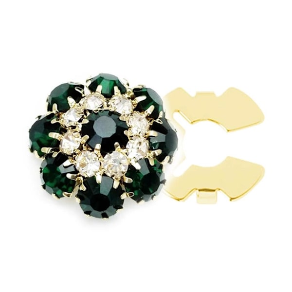 Rhinestone Knappöverdrag, Kristallknappöverdrag för Skjortor, Deta Golden red 1pcs