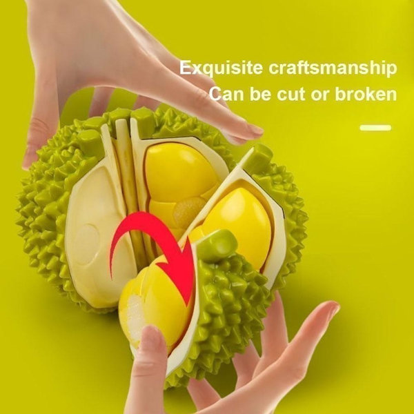 Skärbara Frukter Grönsaker Barn Kök Låtsasleksaker Durian Matleksak Montessori Pedagogisk Leksak För Baby Barn Småbarnspresent Durian +Cutting board onesize