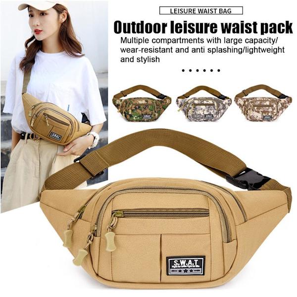 Taktisk Sling Bag Bröst Axelväska Militär Crossbody Pack Utomhus^` khaki 20*13*9cm/7.9*5.1*3.5in