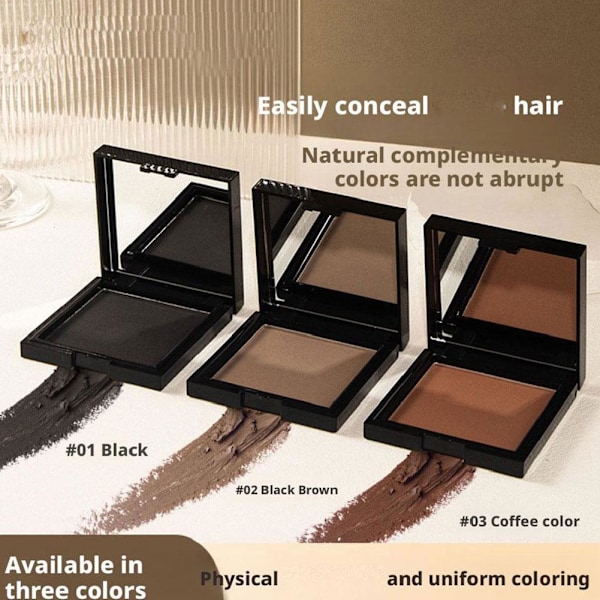 Hårlinjepuder Täcker Hög Panna Naturlig Färgning Hårfärg P Dark brown 12g