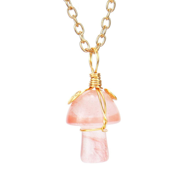 Svamphänge Naturkristall Ädelsten Ametist Rose Quartz D Amethyst One size