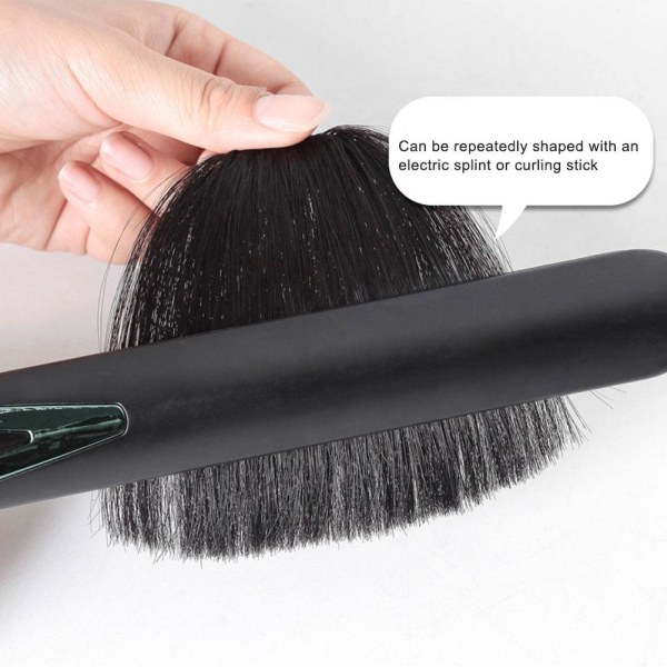 Syntetiska luftfransar Kort lugg för flickhårstyling peruk lightbrown 10cm
