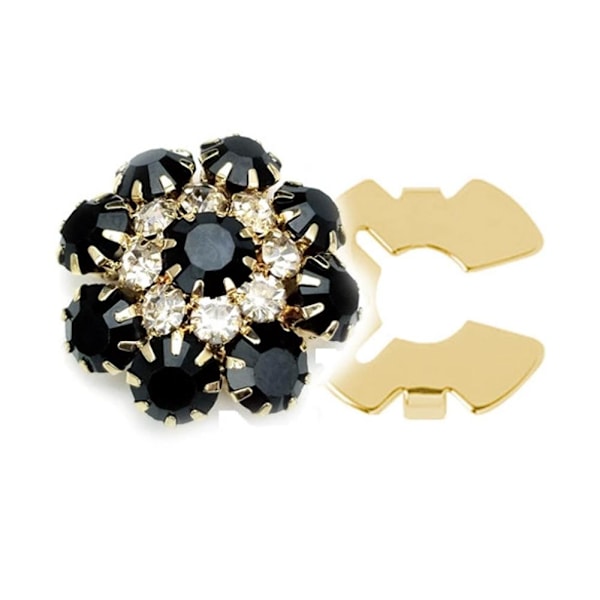 Rhinestone Knappöverdrag, Kristallknappöverdrag för Skjortor, Deta silvery 1pcs