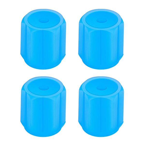 Fluorescerande Ventilkåpor för Däck, Självlysande i Mörkret Blue 4pcs