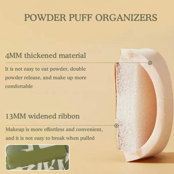 Powder Puff Organizers Large Super Soft Soft Candy Cushion Pow green 1pcs