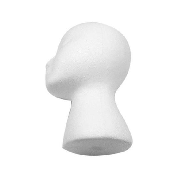 Polystyren Unisex Skum Mannekänghuvud Display Modeller Docka Kvinnliga Perukställ ❃