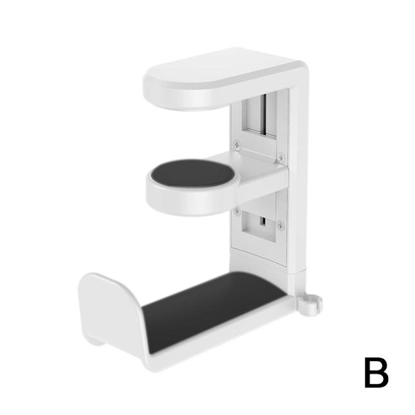 Universellt Hörlursställ PC Gaming Bord Skrivbordsklämma Fäste Hörlursställ Hållare Rack A6d4 white one-size