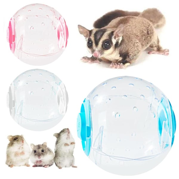 Husdjur Gnagar Möss Hamster Gerbil Jogging Lek Träning Plast Sm White 14cm