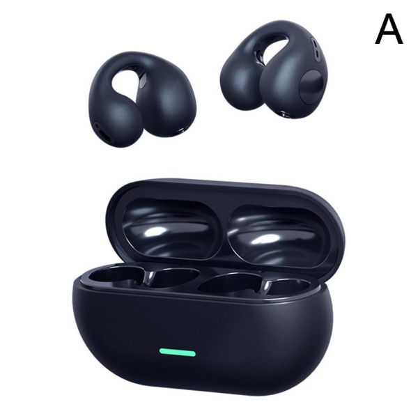 Bluetooth5.3 trådlösa hörlurar Öronklämmor Benledningshörlurar black one-size