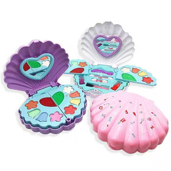 Sjöjungfru Skönhetskit för Barn Komplett Kosmetisk Set för Flickor med Smink {: ю< нг pink onesize