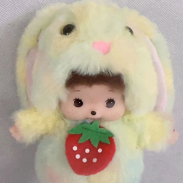 15 cm Plyschdocka Förskola Liten Gul Hatt Röda Barnpresenter Flickleksaker Docka Par Hatt J9U5 colorul rabbit 15cm
