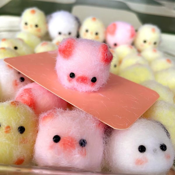 Liten Griskulting Klämleksak, Silikon Stress Relief Leksak Klämning, S D 1pcs