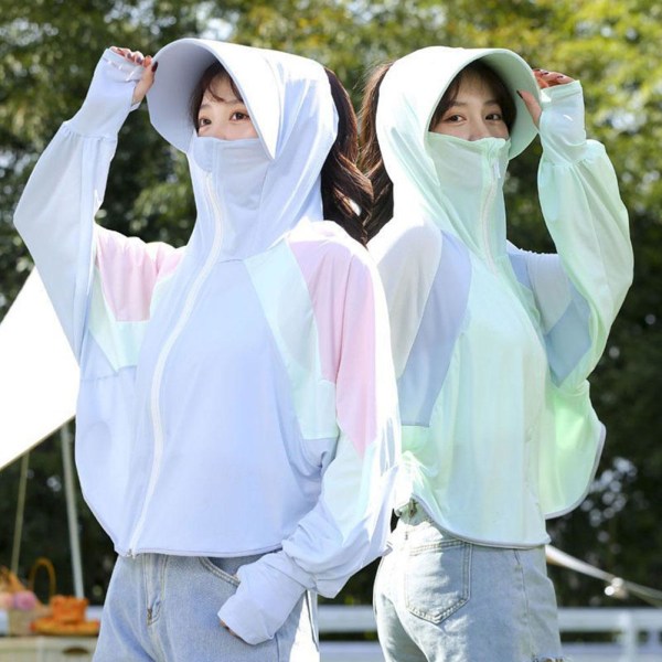 Kvinnor Solskyddskläder Cool med Cap Uv Protection Cyclin white onesize
