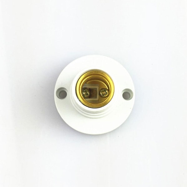 1/2/10PCS E14 Glödlampa Skruvlampa Fäst Bas Hållare U Skruv S white One-size 2pcs