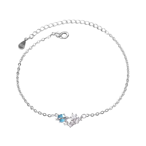 Charm Planet Moon Star Armband Armband Kedja Justerbar Dam Je Blue B