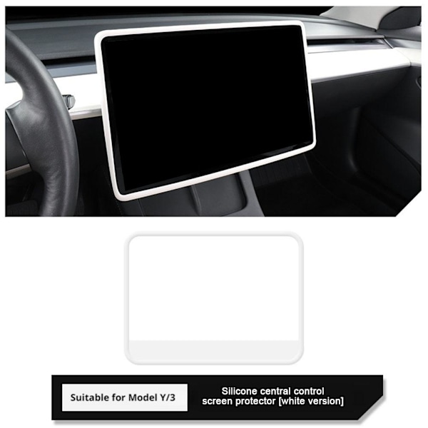 Skärmkollisionsskydd central kontroll navigationssilikon Black One size