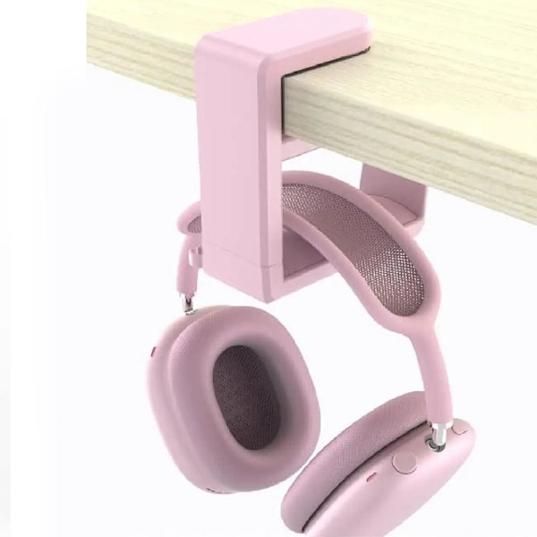 Universellt Hörlursställ PC Gaming Bord Skrivbordsklämma Fäste Hörlursställ Hållare Rack A6d4 pink one-size