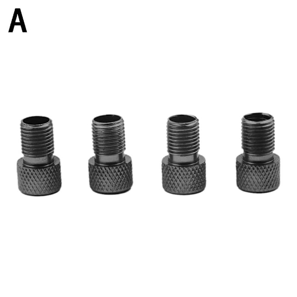 4 st cykel aluminiumlegering franska till amerikanska konvertering munstycke black onesize