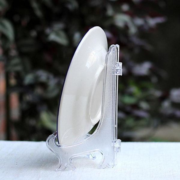 Genomskinlig plastplatta fotodisplayställ bildram 3\"4\"5\" Eas whiteC M