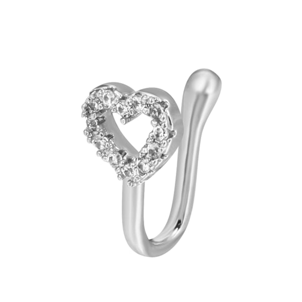 Kvinnors falska piercing näsring klämma septum rock hip hoop mode | C2 1pcs