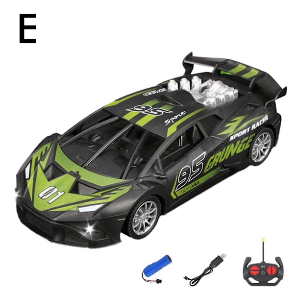 RC-bil leksak, fjärrstyrd leksaksbil för barn, flerfärgad fjärrkontroll green(rechargeable) onesize