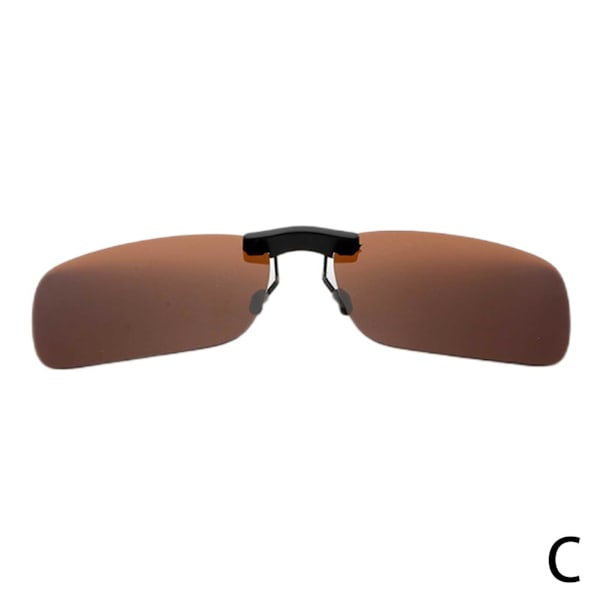 Nattseende Antireflex Polariserad Clip On Körglasögon Sungla brown One-size