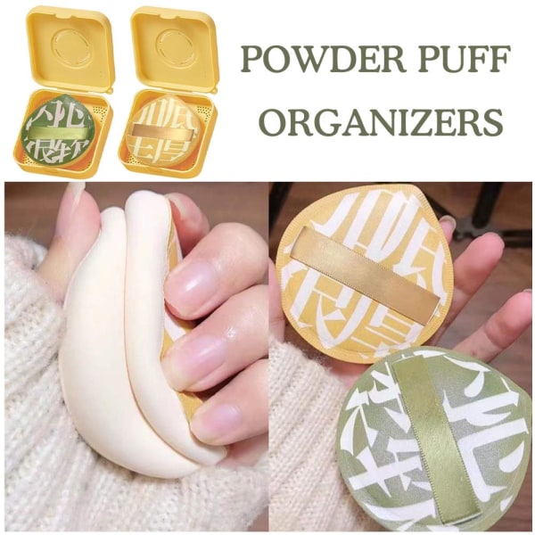 Powder Puff Organizers Large Super Soft Soft Candy Cushion Pow green 1pcs