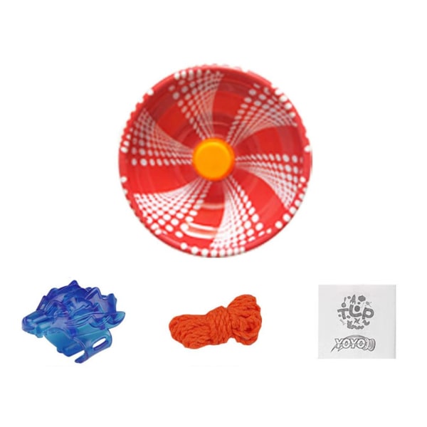 Legering Yoyo Ball Toy Kreativa barnleksaker Metall Lysande Yo-Y blue one-size