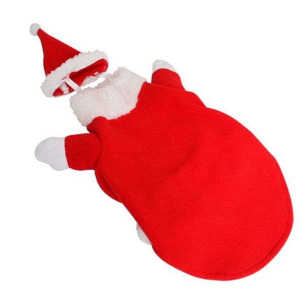 Julhundsdräkt Jultomte Husdjurskläder Jultomtehund Cosplay redD XL
