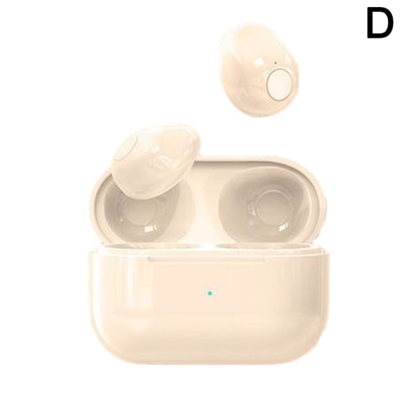 Mini Earbuds Invisible Sleep Headphone Bluetooth vattentät öron brown one-size