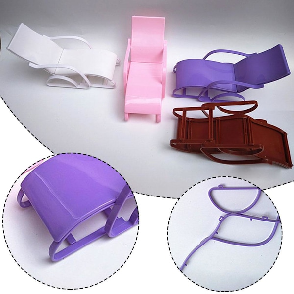 Simulering 1:6 Dockhusstolar Möbler Omonterad, Dock Loun Purple 1pcs