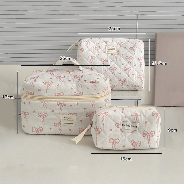 Liten Safflorrosett Kosmetikväska Koreansk Version Söt Student P Little red flower bowA Cosmetic bag