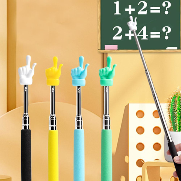 Teleskopisk lärarpekare, Mini Handpekare Finger Stick Pekare red one-size