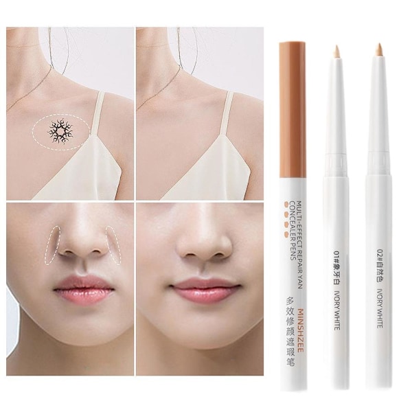 Concealer Ögonbrynsconcealer Ögonlock Ner Till Liggande Silkesmask Penna Hu 02 # natural color 0.3g