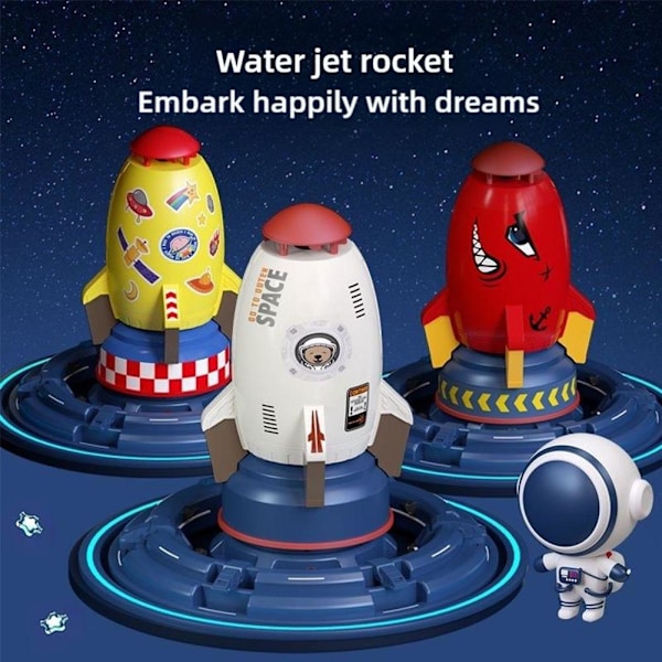 Raket Vattenspridare Flygande Raket Vattenspridare Rymd Vattenspridare Uppskjutningslekset Leksak Vatten C5Z2 Red Waterless fittings