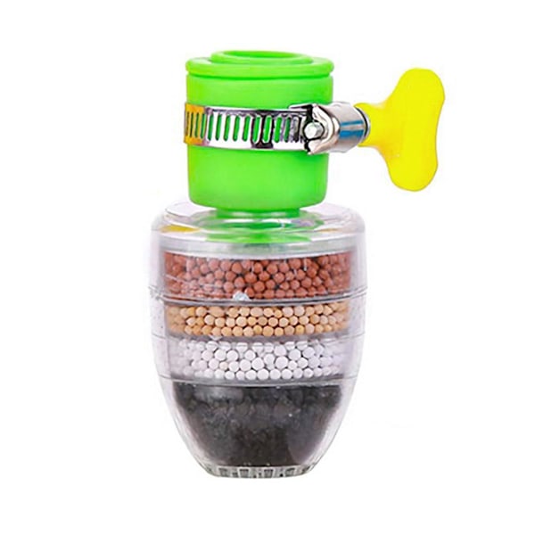 Universellt Gränssnitt Kranfilter Hushålls Kök Vattenkran Pu green 1pc