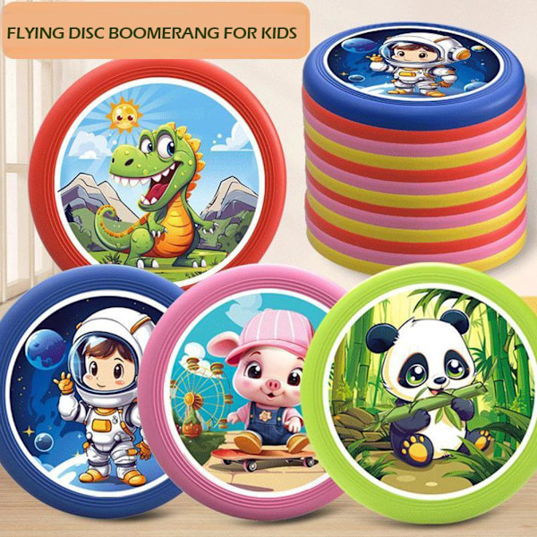 Frisbee Boomerang för Barn Utomhussporter Utomhus Frisbee Kul spaceman 1pcs