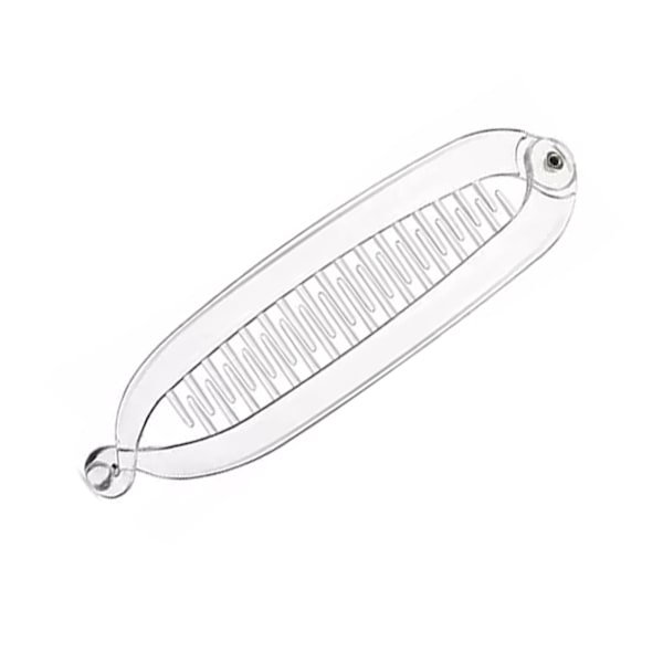 Banan hårklämma kornvridning kam klämma grepp glid fisk banan Transparent One-size