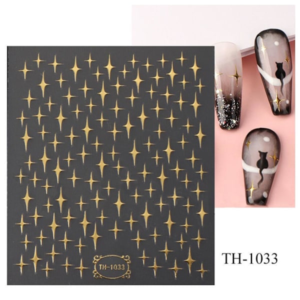 Nageldekaler Liten Tusensköna Blommor Tulpan Självhäftande Hög kvalitet H-1033 1pcs