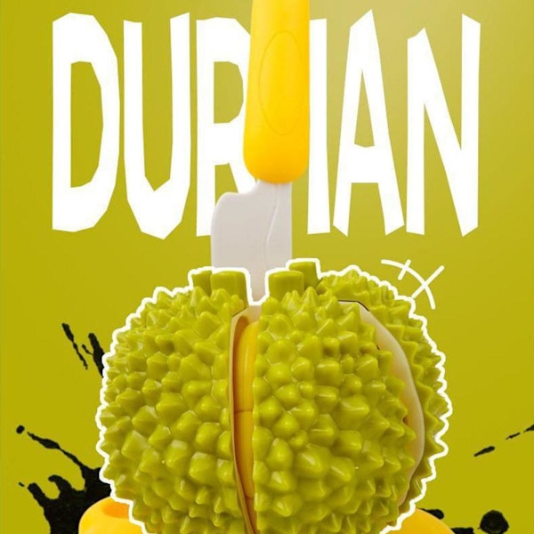 Skärbara Frukter Grönsaker Barn Kök Låtsasleksaker Durian Matleksak Montessori Pedagogisk Leksak För Baby Barn Småbarnspresent Durian +Cutting board onesize