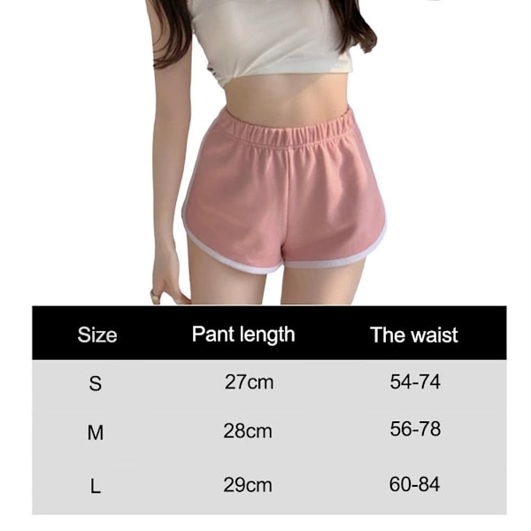 Sportshorts Sommar Dam Utomhus Fritid Lös Shorts Nya Y5 Yellow S