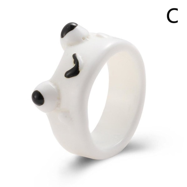 Frog Ring Söt Frog Ring Box Par Ring Tillbehör Present 2023 N White One size