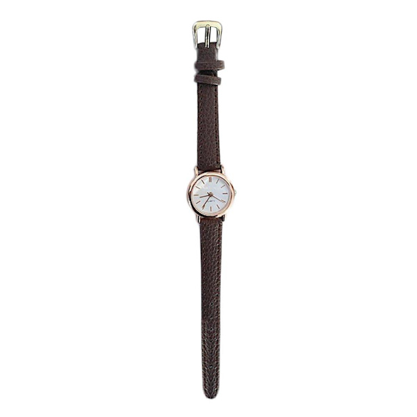 Koreansk watch Läderrem Casual Quartz Waterproof✨4 B One size